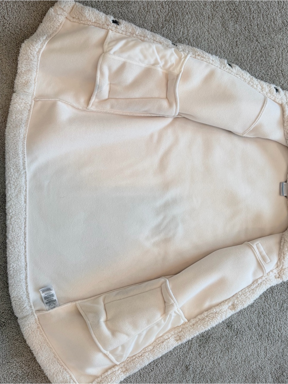 NWOT Columbia womans Cream Sherpa Fleece Jacket - Picture 7 of 7